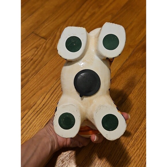 Vintage Artesania Rinconada Style Gold Tiger Ceramic Coin Bank Figurine - Picture 10 of 11